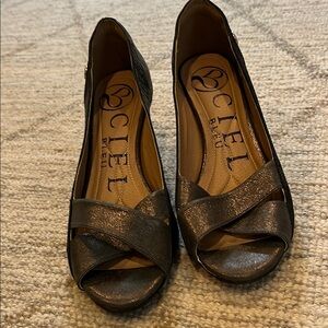 Women's Black Peep Toe Shoes
